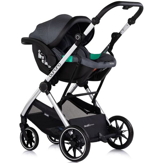 Carucior Chipolino Aurora 3 in 1 charcoal, Culoare: Gri, Model: 3 in 1 - poza 11 - ExclusivMAG.ro