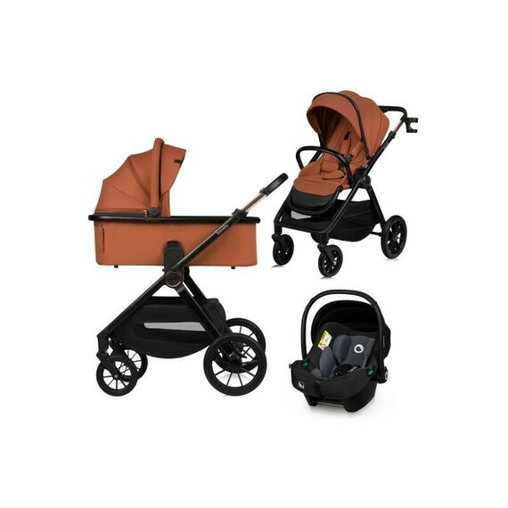 Carucior 3 in 1 Lionelo Layla - Maro, Culoare: Maro, Model: 3 in 1  - ExclusivMAG.ro