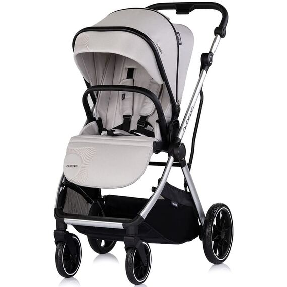 Carucior Chipolino Aurora 3 in 1 platinum, Culoare: Gri deschis, Model: 3 in 1 - poza 4 - ExclusivMAG.ro