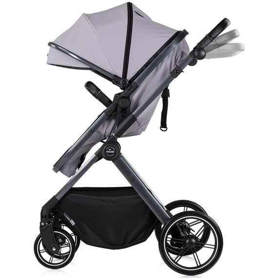 Carucior Chipolino Pearl 2 in 1 platinum, Culoare: Gri deschis, Model: 2 in 1 - poza 4 - ExclusivMAG.ro