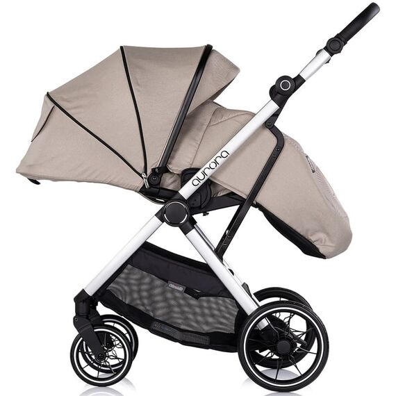 Carucior Chipolino Aurora 3 in 1 latte, Culoare: Crem, Model: 3 in 1 - poza 9 - ExclusivMAG.ro