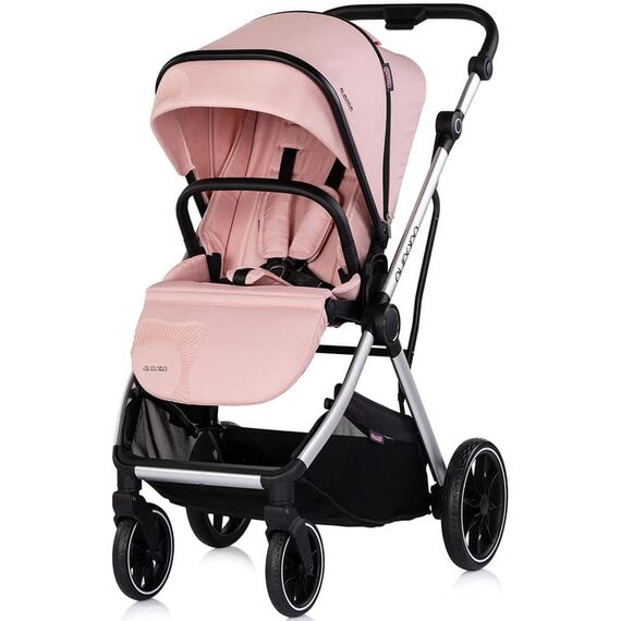 Carucior Chipolino Aurora 3 in 1 powder pink, Culoare: Roz, Model: 3 in 1 - poza 4 - ExclusivMAG.ro