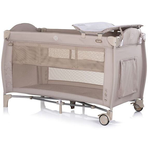 Patut pliabil Chipolino Bella latte, Culoare: Crem, Dimensiuni: 120x60 - poza 2 - ExclusivMAG.ro