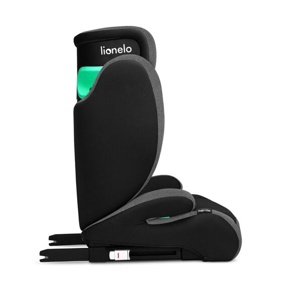 Scaun auto, Lionelo, Hugo i-Size, Conform standardului de securitate R129, 100-150 cm, 4-12 ani, Gri, Culoare: Gri/Negru, Grupa: 15-36kg (4 ani - 12 ani) - poza 7 - ExclusivMAG.ro