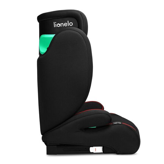 Scaun auto, Lionelo, Hugo i-Size, Conform standardului de securitate R129, 100-150 cm, 4-12 ani, Rosu, Culoare: Negru/Rosu, Grupa: 15-36kg (4 ani - 12 ani) - poza 6 - ExclusivMAG.ro