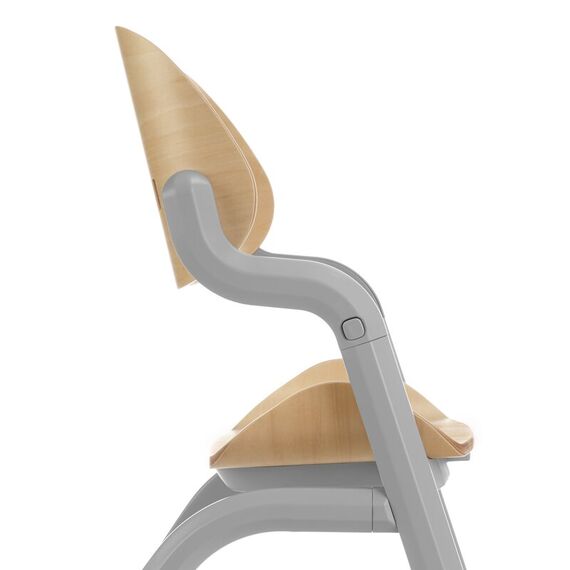 Scaun de masa multifunctional Noah, Jane, De la 6 luni la adult, Din lemn fag, Greutate maxima 100 Kg, Iris, Culoare: Bej - poza 3 - ExclusivMAG.ro