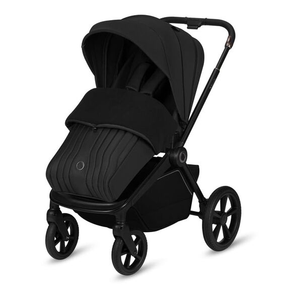 Carucior 2 in 1, Lionelo, Freya, Landou si salteluta ventilate, pana la 22 kg, 0luni+, Negru, Culoare: Negru, Model: 2 in 1 - poza 5 - ExclusivMAG.ro