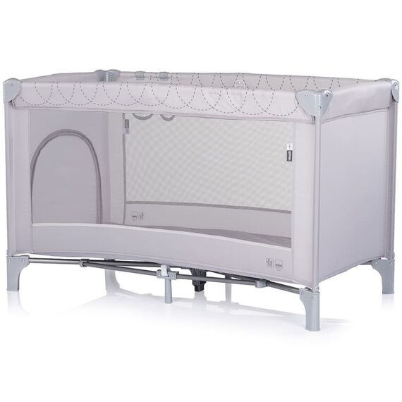 Patut pliabil Chipolino Capri platinum, Culoare: Gri deschis, Dimensiuni: 120x60  - ExclusivMAG.ro