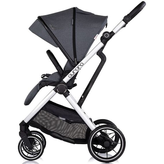 Carucior Chipolino Aurora 3 in 1 charcoal, Culoare: Gri, Model: 3 in 1 - poza 6 - ExclusivMAG.ro