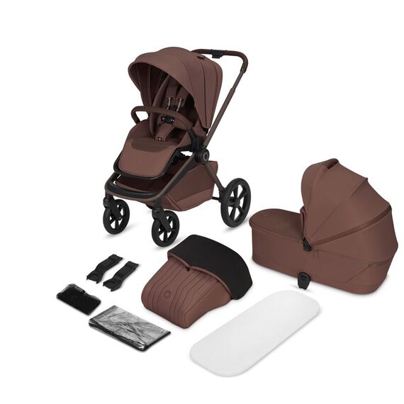 Carucior 2 in 1 Lionelo Freya, Landou si salteluta ventilate, pana la 22 kg, 0luni+, Maro, Culoare: Maro, Model: 2 in 1 - poza 2 - ExclusivMAG.ro