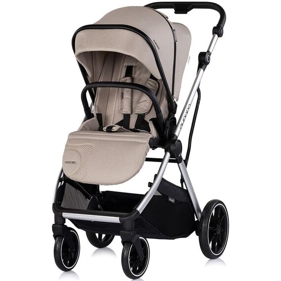 Carucior Chipolino Aurora 3 in 1 latte, Culoare: Crem, Model: 3 in 1 - poza 4 - ExclusivMAG.ro