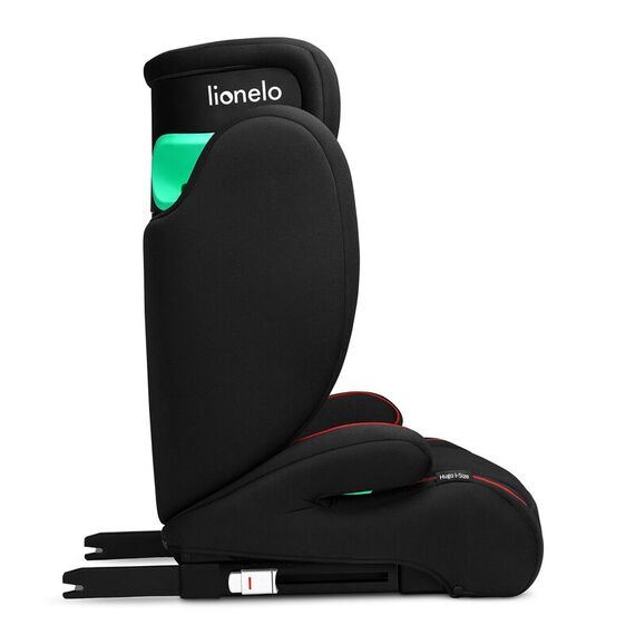 Scaun auto, Lionelo, Hugo i-Size, Conform standardului de securitate R129, 100-150 cm, 4-12 ani, Rosu, Culoare: Negru/Rosu, Grupa: 15-36kg (4 ani - 12 ani) - poza 7 - ExclusivMAG.ro
