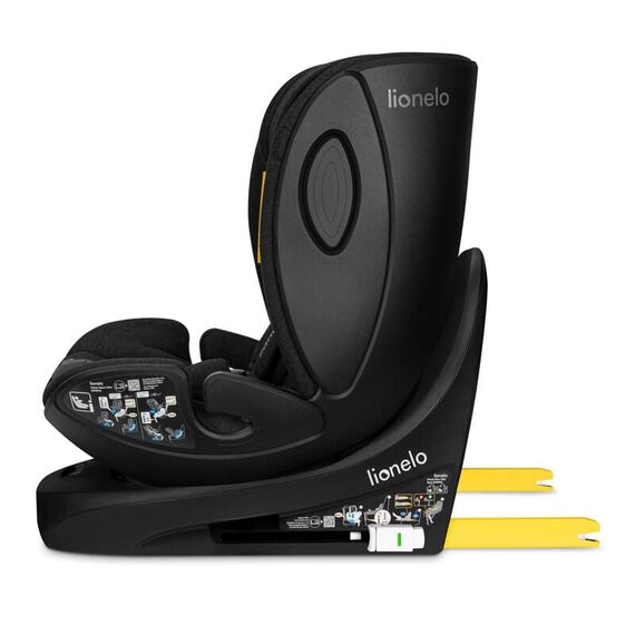Scaun auto Lionelo Moxie Next i-Size, 40-105 cm, Conform cu R129, Negru, Culoare: Negru, Grupa: 0-18kg (0 luni - 4 ani) - poza 6 - ExclusivMAG.ro
