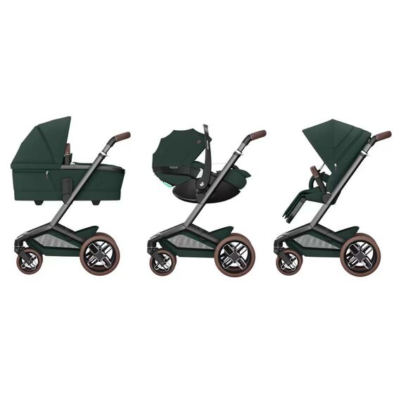 Sistem 3 in 1 Maxi-Cosi FAME Twillic Green, Culoare: Verde inchis, Model: 3 in 1 - poza 7 - ExclusivMAG.ro