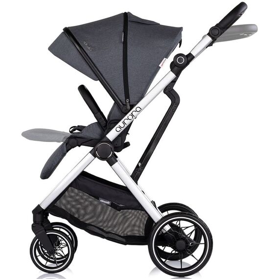 Carucior Chipolino Aurora 3 in 1 charcoal, Culoare: Gri, Model: 3 in 1 - poza 7 - ExclusivMAG.ro