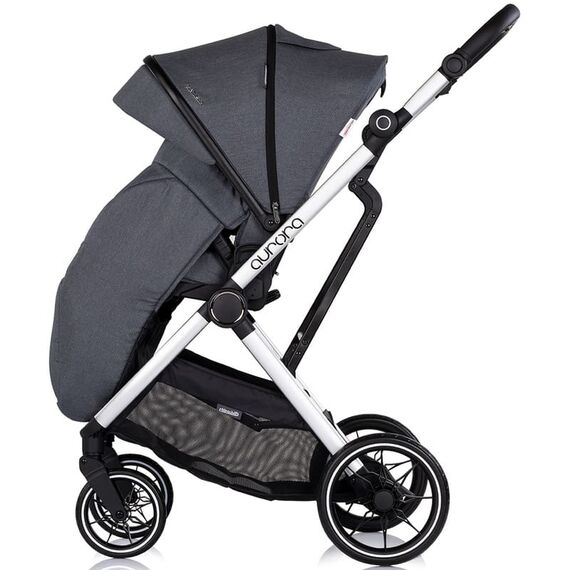 Carucior Chipolino Aurora 3 in 1 charcoal, Culoare: Gri, Model: 3 in 1 - poza 9 - ExclusivMAG.ro
