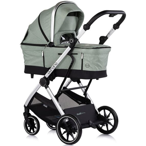 Carucior Chipolino Aurora 3 in 1 matcha, Culoare: Turcoaz, Model: 3 in 1 - poza 2 - ExclusivMAG.ro