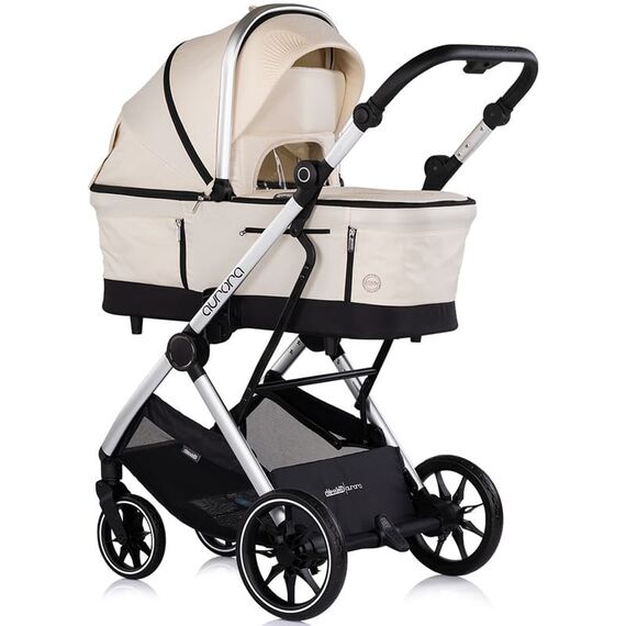 Carucior Chipolino Aurora 3 in 1 cashmere, Culoare: Bej, Model: 3 in 1 - poza 2 - ExclusivMAG.ro