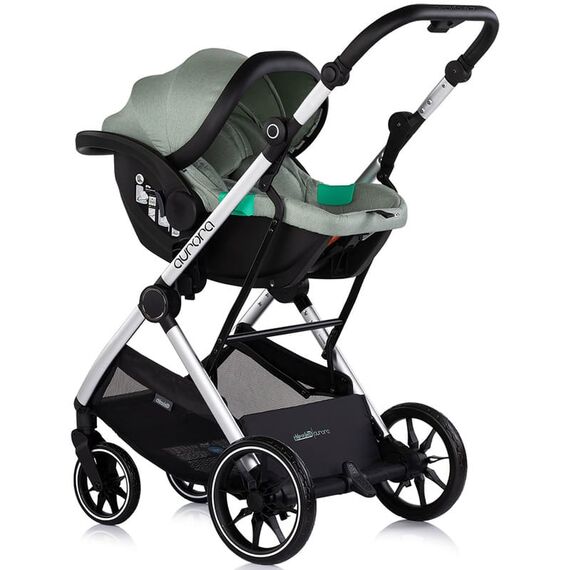 Carucior Chipolino Aurora 3 in 1 matcha, Culoare: Turcoaz, Model: 3 in 1 - poza 10 - ExclusivMAG.ro