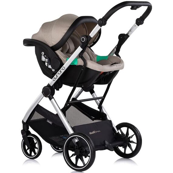 Carucior Chipolino Aurora 3 in 1 latte, Culoare: Crem, Model: 3 in 1 - poza 10 - ExclusivMAG.ro