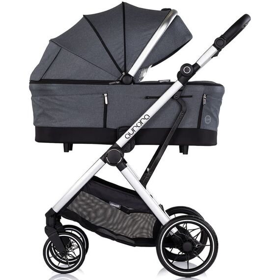Carucior Chipolino Aurora 3 in 1 charcoal, Culoare: Gri, Model: 3 in 1 - poza 3 - ExclusivMAG.ro