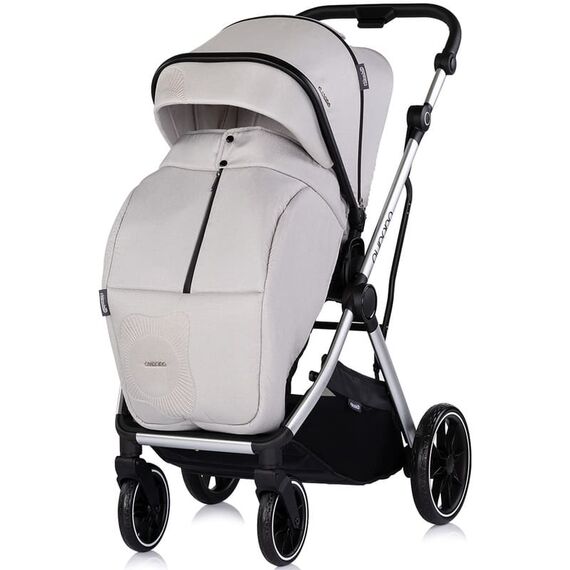 Carucior Chipolino Aurora 3 in 1 platinum, Culoare: Gri deschis, Model: 3 in 1 - poza 5 - ExclusivMAG.ro