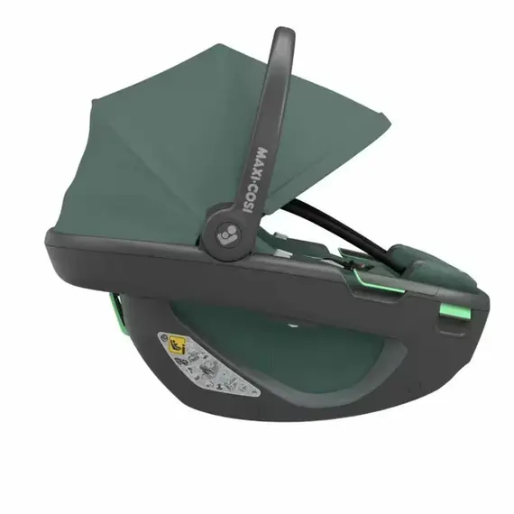 Scoică auto i-Size Maxi-Cosi Coral 360 Black Shell ESSENTIAL GREEN, Culoare: Verde inchis, Grupa: 0-13kg (0 luni - 12 luni) - poza 4 - ExclusivMAG.ro