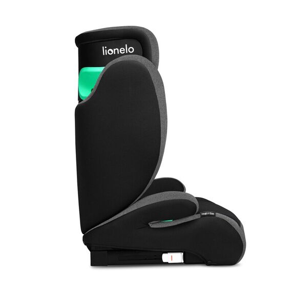 Scaun auto, Lionelo, Hugo i-Size, Conform standardului de securitate R129, 100-150 cm, 4-12 ani, Gri, Culoare: Gri/Negru, Grupa: 15-36kg (4 ani - 12 ani) - poza 6 - ExclusivMAG.ro
