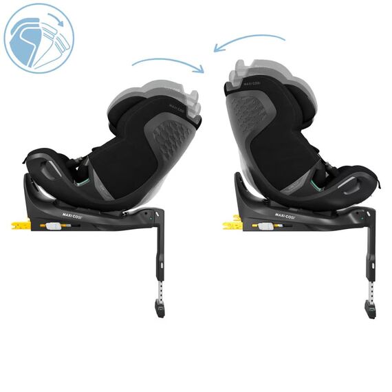 Scaun Auto I-Size Maxi-Cosi EMERALD 360 PRO AUTHENTIC BLACK, Culoare: Negru, Grupa: 0-36kg (0 luni - 12 ani) - poza 15 - ExclusivMAG.ro