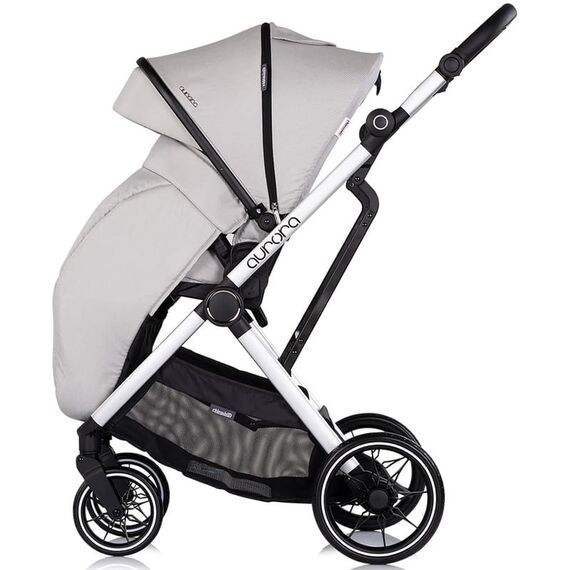Carucior Chipolino Aurora 3 in 1 platinum, Culoare: Gri deschis, Model: 3 in 1 - poza 8 - ExclusivMAG.ro