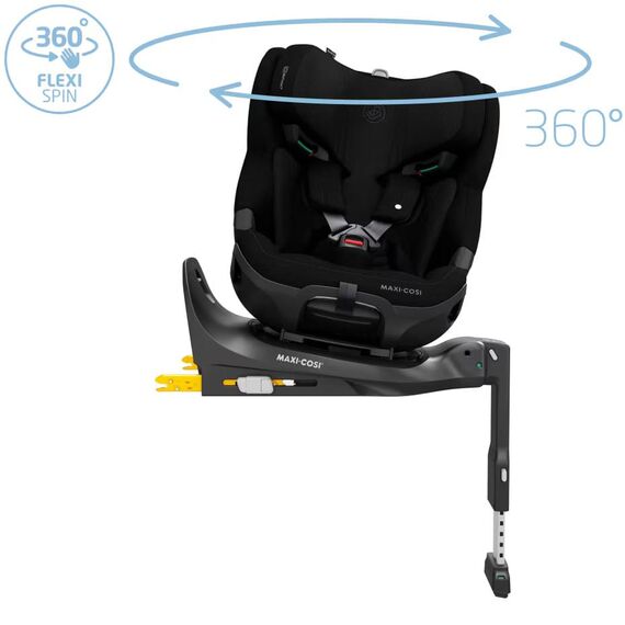 Scaun Auto I-Size Maxi-Cosi EMERALD 360 PRO AUTHENTIC BLACK, Culoare: Negru, Grupa: 0-36kg (0 luni - 12 ani) - poza 11 - ExclusivMAG.ro