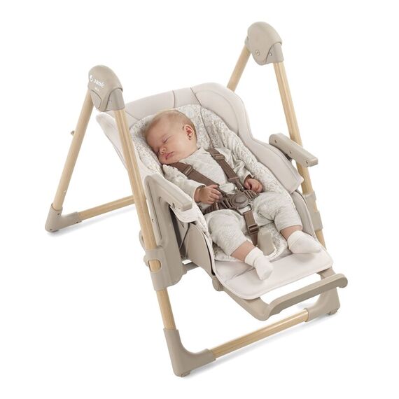 Scaun de masa si Balansoar, Jane, Mila 2 in 1, 0 luni+, Sage, Culoare: Verde - poza 5 - ExclusivMAG.ro
