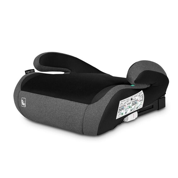 Scaun auto, Lionelo, Hugo i-Size, Conform standardului de securitate R129, 100-150 cm, 4-12 ani, Gri, Culoare: Gri/Negru, Grupa: 15-36kg (4 ani - 12 ani) - poza 8 - ExclusivMAG.ro