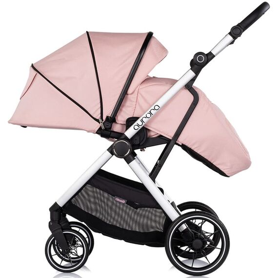 Carucior Chipolino Aurora 3 in 1 powder pink, Culoare: Roz, Model: 3 in 1 - poza 9 - ExclusivMAG.ro