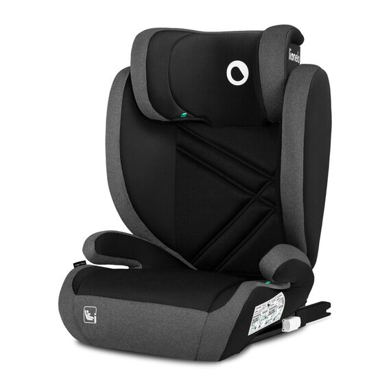Scaun auto, Lionelo, Hugo i-Size, Conform standardului de securitate R129, 100-150 cm, 4-12 ani, Gri, Culoare: Gri/Negru, Grupa: 15-36kg (4 ani - 12 ani)  - ExclusivMAG.ro