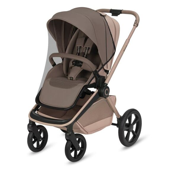 Carucior 2 in 1, Lionelo, Freya, Landou si salteluta ventilate, pana la 22 kg, 0luni+, Bej, Culoare: Bej, Model: 2 in 1 - poza 6 - ExclusivMAG.ro