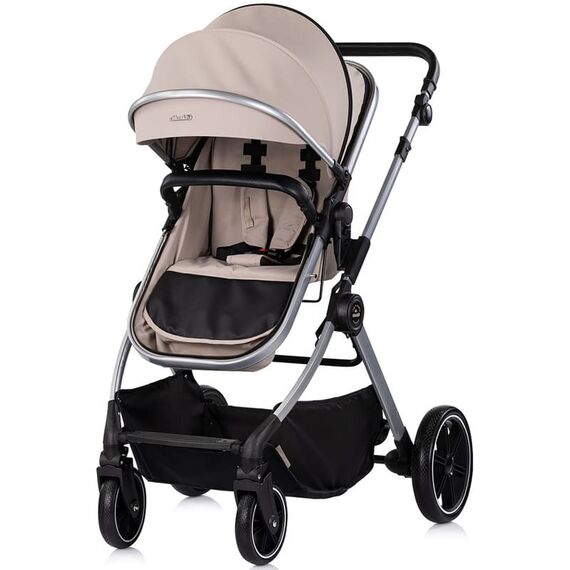 Carucior Chipolino Pearl 3 in 1 latte, Culoare: Crem, Model: 3 in 1 - poza 3 - ExclusivMAG.ro