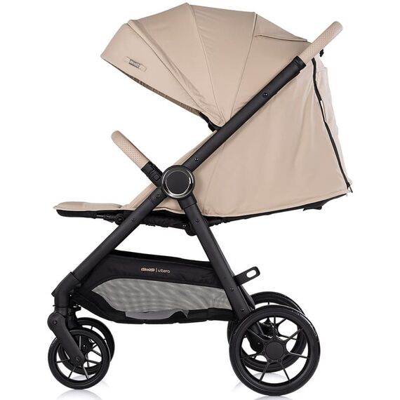 Carucior sport Chipolino Ultera cu husa picioare latte, Culoare: Crem, Model: sport - poza 4 - ExclusivMAG.ro