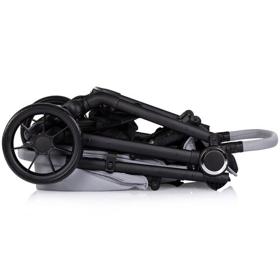Carucior sport Chipolino Ultera cu husa picioare platinum, Culoare: Gri deschis, Model: sport - poza 6 - ExclusivMAG.ro