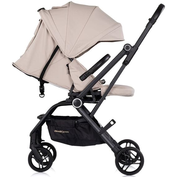Carucior sport Chipolino Go Twist cu sezut rotativ latte, Culoare: Bej, Model: sport - poza 5 - ExclusivMAG.ro