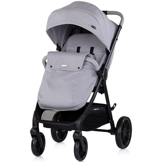 Carucior sport Chipolino Ultera cu husa picioare platinum, Culoare: Gri deschis, Model: sport - poza 2 - ExclusivMAG.ro