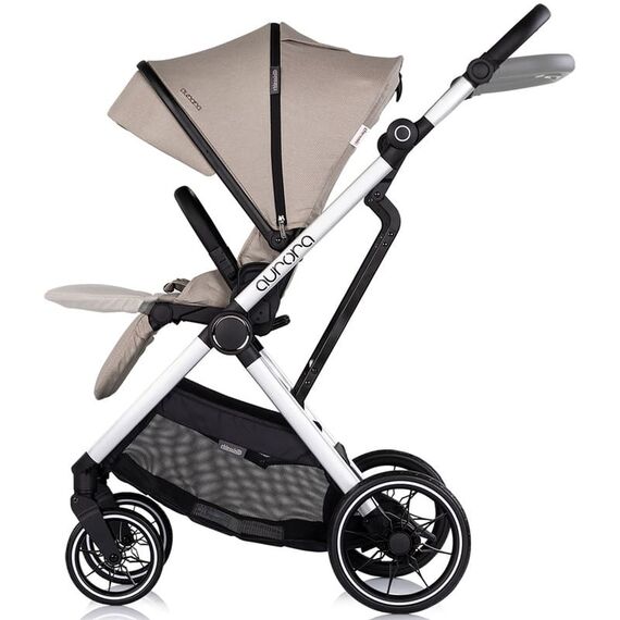 Carucior Chipolino Aurora 3 in 1 latte, Culoare: Crem, Model: 3 in 1 - poza 6 - ExclusivMAG.ro