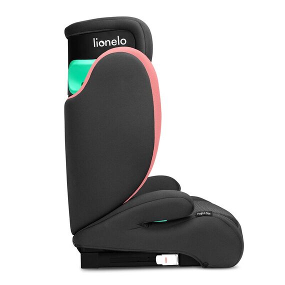 Scaun auto, Lionelo, Hugo i-Size, Conform standardului de securitate R129, 100-150 cm, 4-12 ani, Roz, Culoare: Roz, Grupa: 15-36kg (4 ani - 12 ani) - poza 6 - ExclusivMAG.ro
