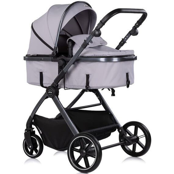 Carucior Chipolino Pearl 3 in 1 platinum, Culoare: Gri deschis, Model: 3 in 1 - poza 2 - ExclusivMAG.ro
