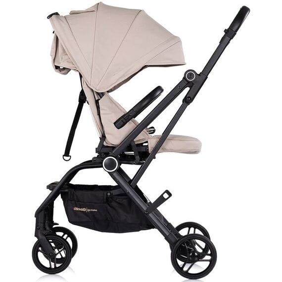 Carucior sport Chipolino Go Twist cu sezut rotativ latte, Culoare: Bej, Model: sport - poza 4 - ExclusivMAG.ro