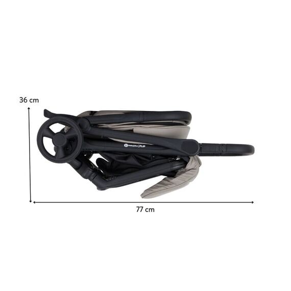 Carucior sport, Petite&Mars, Flip, Pana la 22 kg, 0 luni+, Gri, Culoare: Gri, Model: sport - poza 7 - ExclusivMAG.ro
