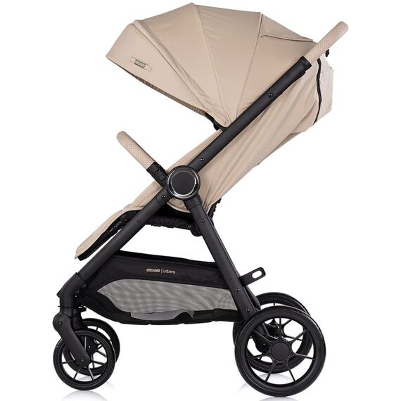Carucior sport Chipolino Ultera cu husa picioare latte, Culoare: Crem, Model: sport - poza 3 - ExclusivMAG.ro