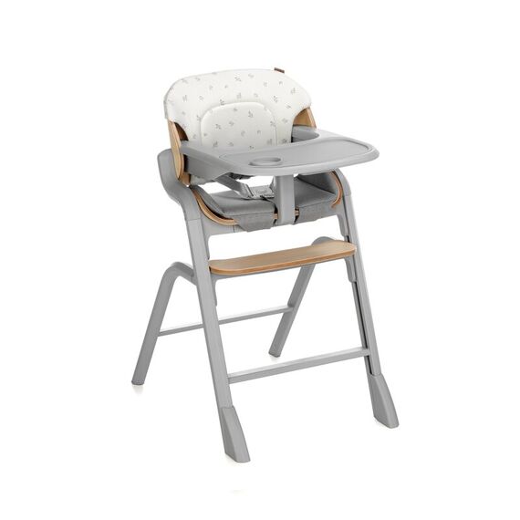 Scaun de masa multifunctional Noah, Jane, De la 6 luni la adult, Din lemn fag, Greutate maxima 100 Kg, Mist, Culoare: Gri  - ExclusivMAG.ro