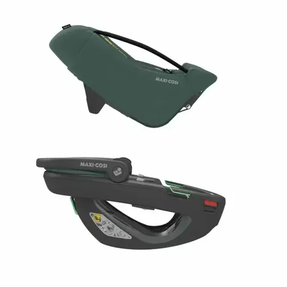 Scoică auto i-Size Maxi-Cosi Coral 360 Black Shell ESSENTIAL GREEN, Culoare: Verde inchis, Grupa: 0-13kg (0 luni - 12 luni) - poza 6 - ExclusivMAG.ro