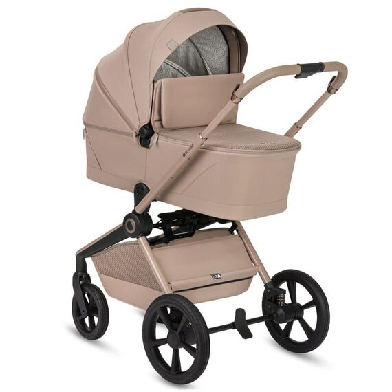 Carucior 2 in 1, Lionelo, Freya, Landou si salteluta ventilate, pana la 22 kg, 0luni+, Bej, Culoare: Bej, Model: 2 in 1 - poza 4 - ExclusivMAG.ro